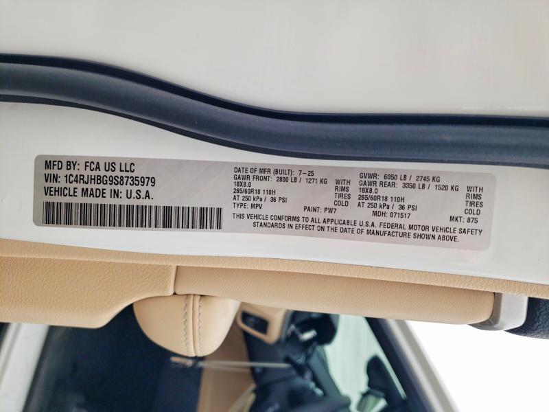Продаж на аукціоні авто 2025 Jeep Grand Cherokee, vin: 1C4RJHBG9S8735979, номер лоту: 56759606