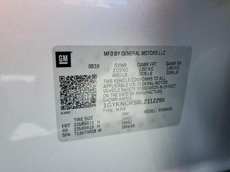 Auction sale of the 2020 Cadillac Xt5, vin: 1GYKNCRS8LZ112295, lot number: 57951556