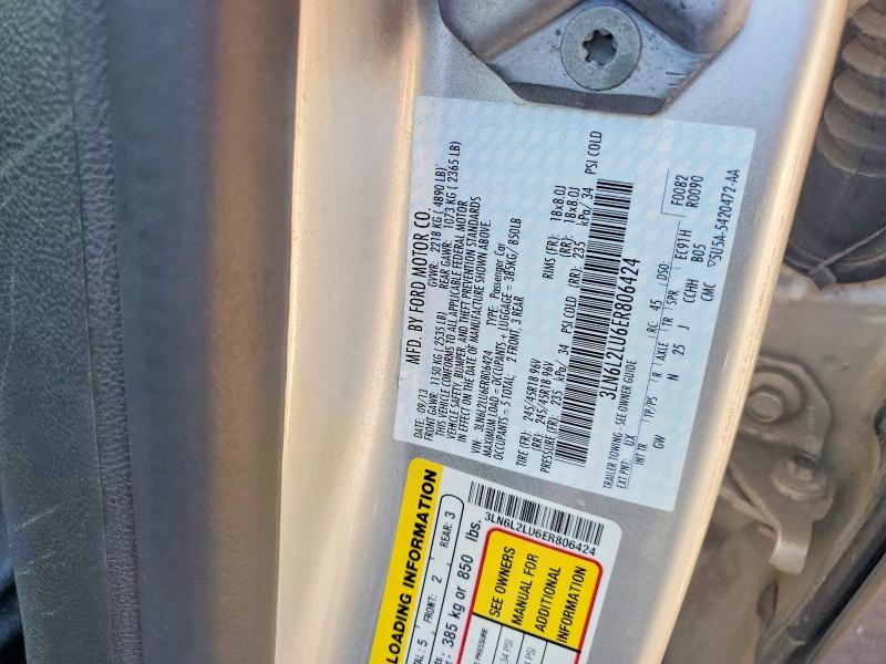 Продаж на аукціоні авто 2014 Lincoln Mkz, vin: 3LN6L2LU6ER806424, номер лоту: 57722616