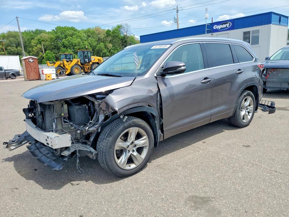 2015 Toyota Highlander მანქანა იყიდება აუქციონზე, vin: 5TDDKRFH8FS118655, აუქციონის ნომერი: 55736526