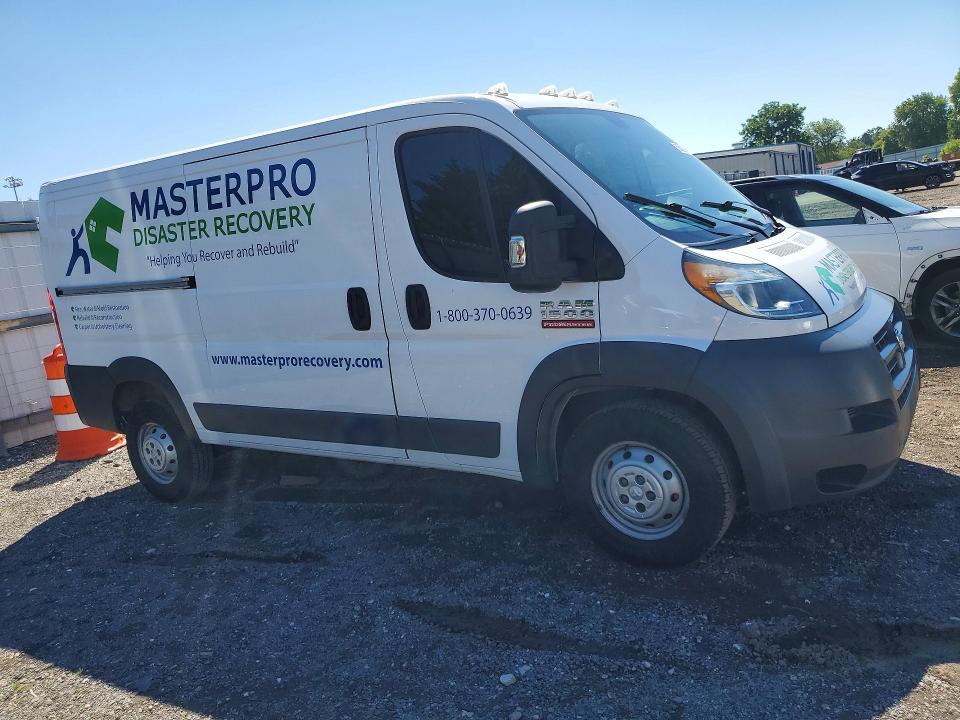 58536076 :رقم المزاد ، 3C6TRVAGXHE508563 vin ، 2017 Ram Promaster 1500 مزاد بيع
