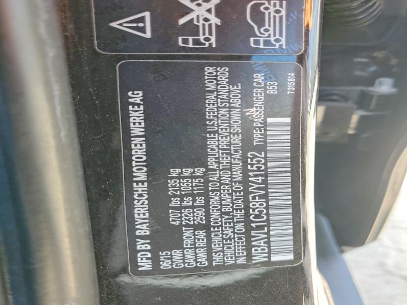 Aukcja sprzedaży 2015 Bmw X1, vin: WBAVL1C58FVY41552, numer aukcji: 56066736