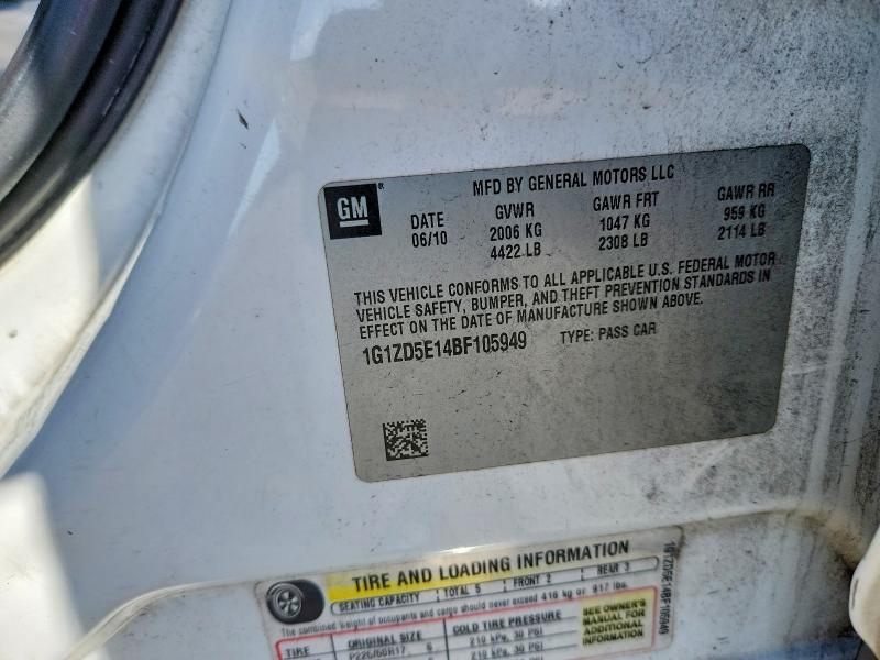 Продаж на аукціоні авто 2011 Chevrolet Malibu, vin: 1G1ZD5E14BF105949, номер лоту: 55822746