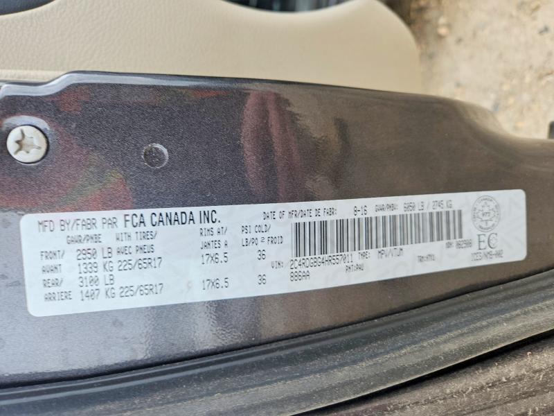 Aukcja sprzedaży 2017 Dodge Grand Caravan, vin: 2C4RDGBG4HR557011, numer aukcji: 56410066