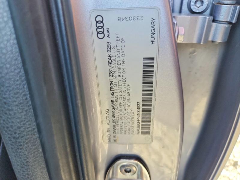 Продажа на аукционе авто 2016 Audi A3, vin: WAUB8GFF4G1004933, номер лота: 55872906