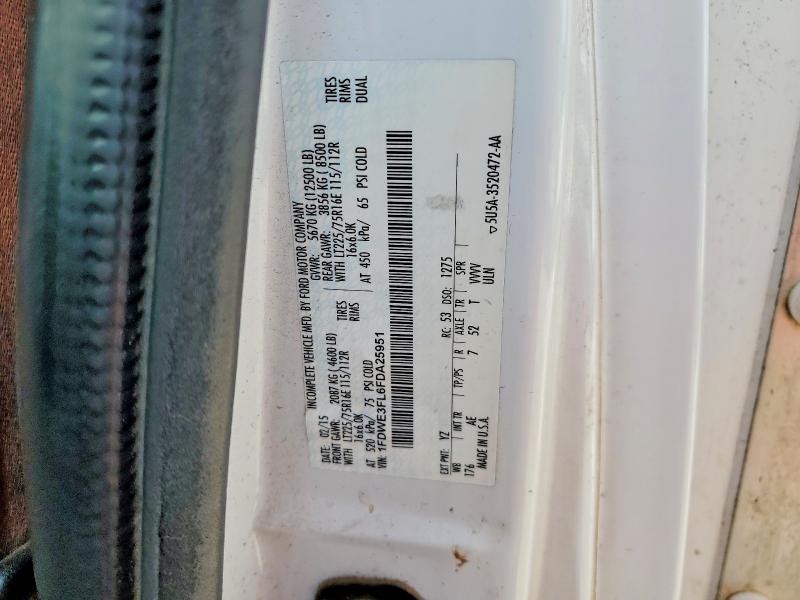 Auction sale of the 2015 Ford Econoline, vin: 1FDWE3FL6FDA25951, lot number: 56066826