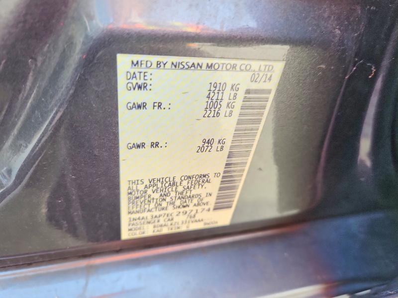 59229116 :رقم المزاد ، 1N4AL3AP7EC297174 vin ، 2014 Nissan Altima مزاد بيع