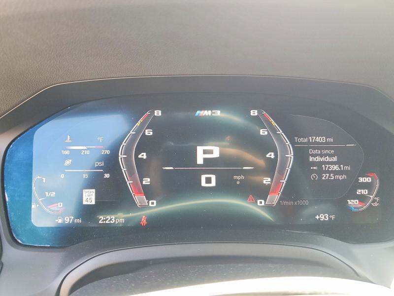 2022 Bmw M3 მანქანა იყიდება აუქციონზე, vin: WBS33AY02NFM17292, აუქციონის ნომერი: 56330446