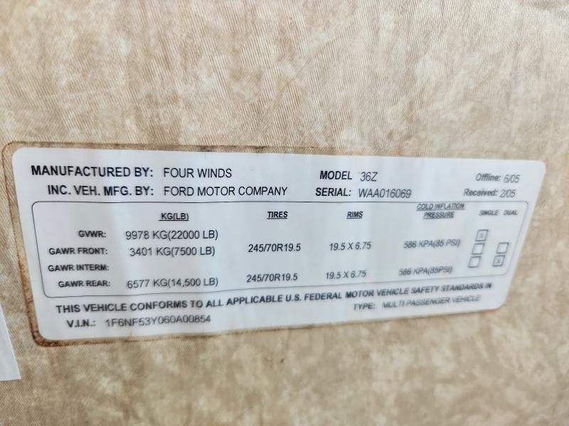 Продажа на аукционе авто 2006 Fourw Recreational Vehicle (rv), vin: 1F6NF53Y060A00854, номер лота: 54158966