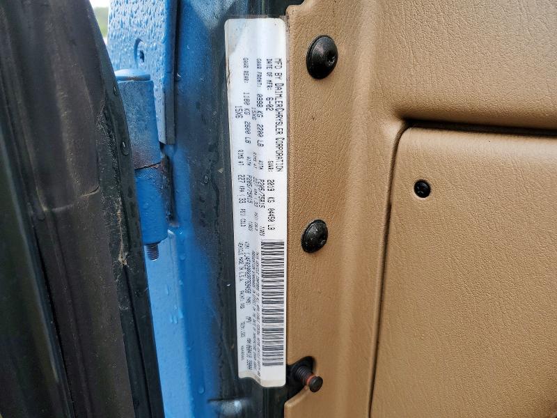 2002 Jeep Wrangler / Tj მანქანა იყიდება აუქციონზე, vin: 1J4FA29P02P769458, აუქციონის ნომერი: 57713106