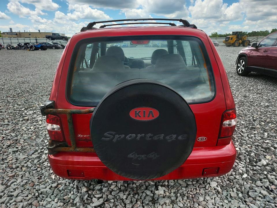 2001 Kia Sportage მანქანა იყიდება აუქციონზე, vin: KNDJA723415061180, აუქციონის ნომერი: 58065446