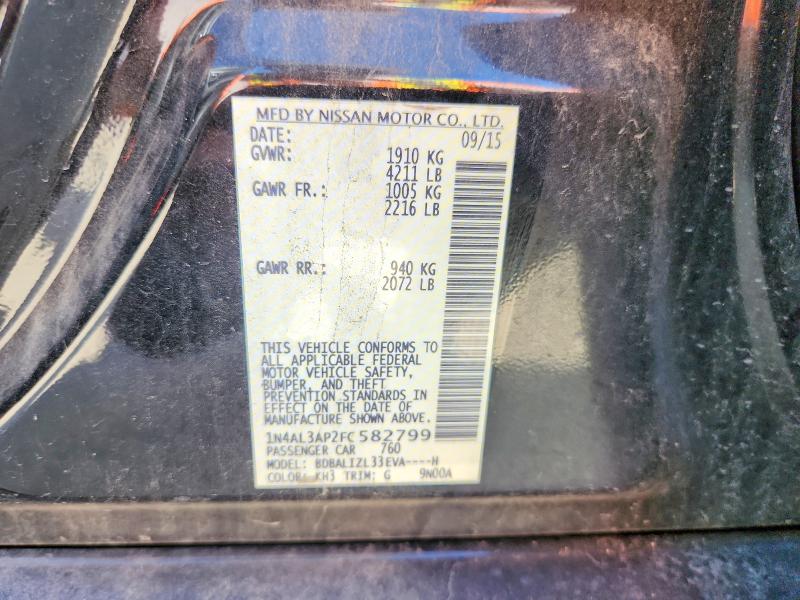 Aukcja sprzedaży 2015 Nissan Altima, vin: 1N4AL3AP2FC582799, numer aukcji: 57071926