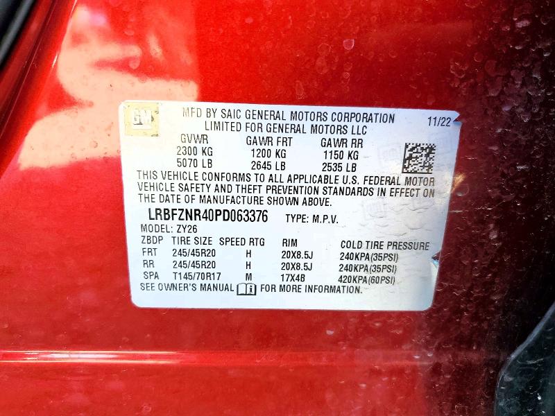 Aukcja sprzedaży 2023 Buick Envision, vin: LRBFZNR40PD063376, numer aukcji: 55933606