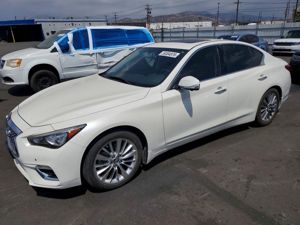 59304976 :رقم المزاد ، JN1EV7BP9MM705066 vin ، 2021 Infiniti Q50 مزاد بيع