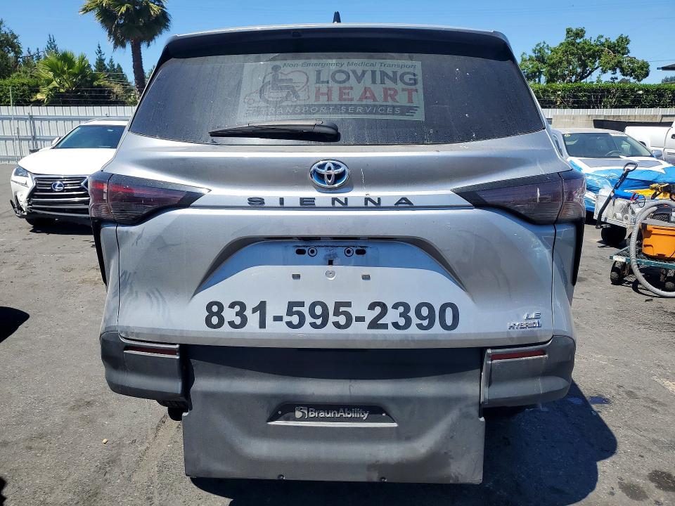 56183446 :رقم المزاد ، 5TDKRKEC1RS200375 vin ، 2024 Toyota Sienna مزاد بيع