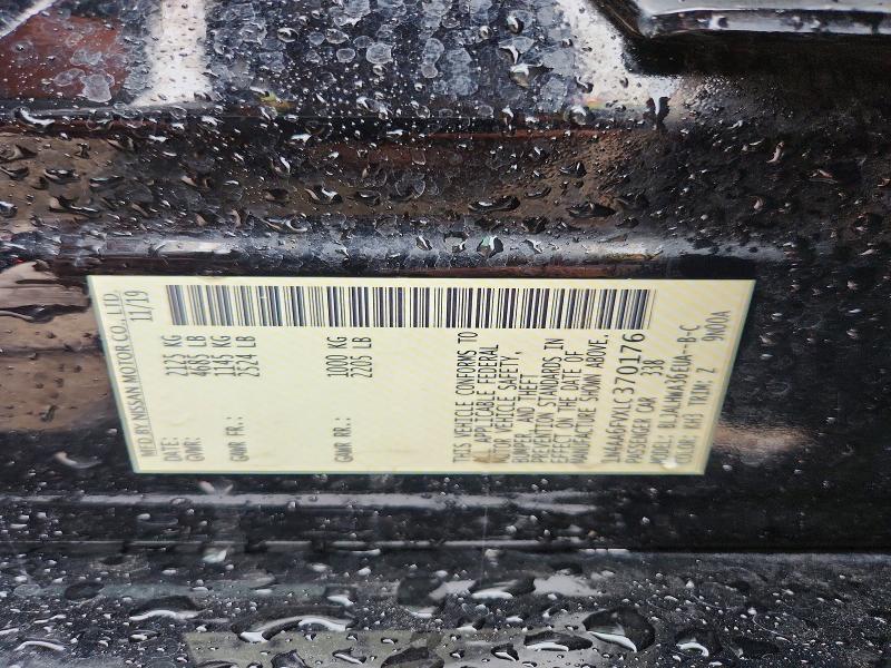 2020 Nissan Maxima მანქანა იყიდება აუქციონზე, vin: 1N4AA6FVXLC370176, აუქციონის ნომერი: 57669516