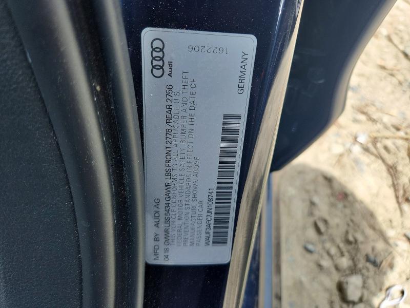2018 Audi A6 მანქანა იყიდება აუქციონზე, vin: WAUF3AFC7JN108741, აუქციონის ნომერი: 54560306