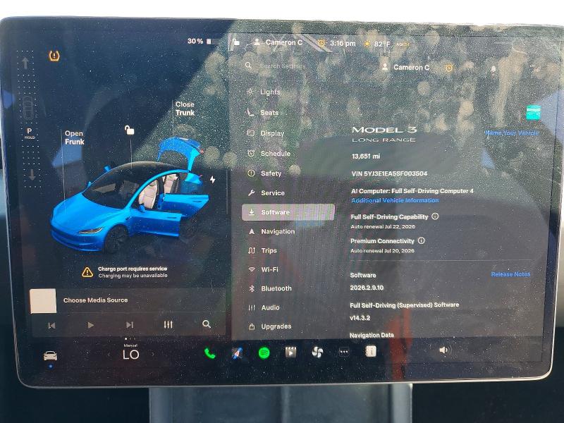 Продаж на аукціоні авто 2025 Tesla Model 3, vin: 5YJ3E1EA5SF003504, номер лоту: 58405076