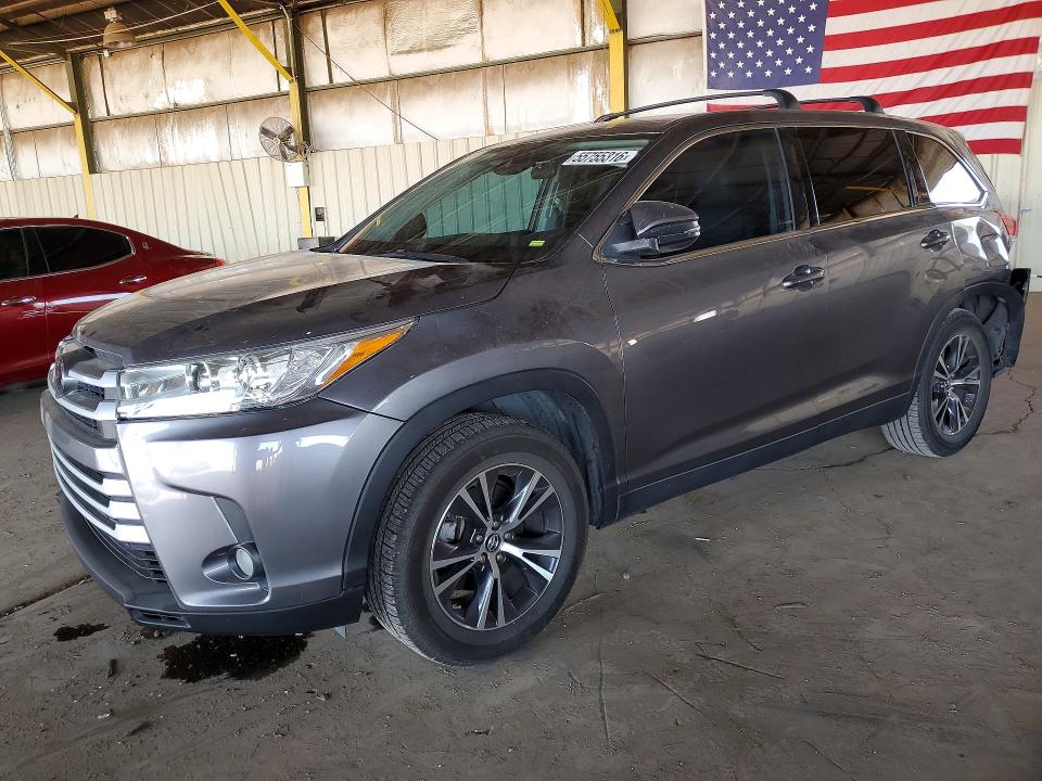 2019 Toyota Highlander მანქანა იყიდება აუქციონზე, vin: 5TDZZRFH4KS342291, აუქციონის ნომერი: 55755316