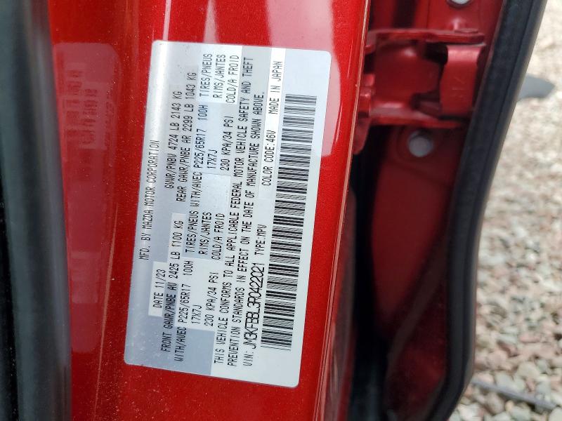 57461006 :رقم المزاد ، JM3KFBBL3R0422021 vin ، 2024 Mazda Cx-5 مزاد بيع