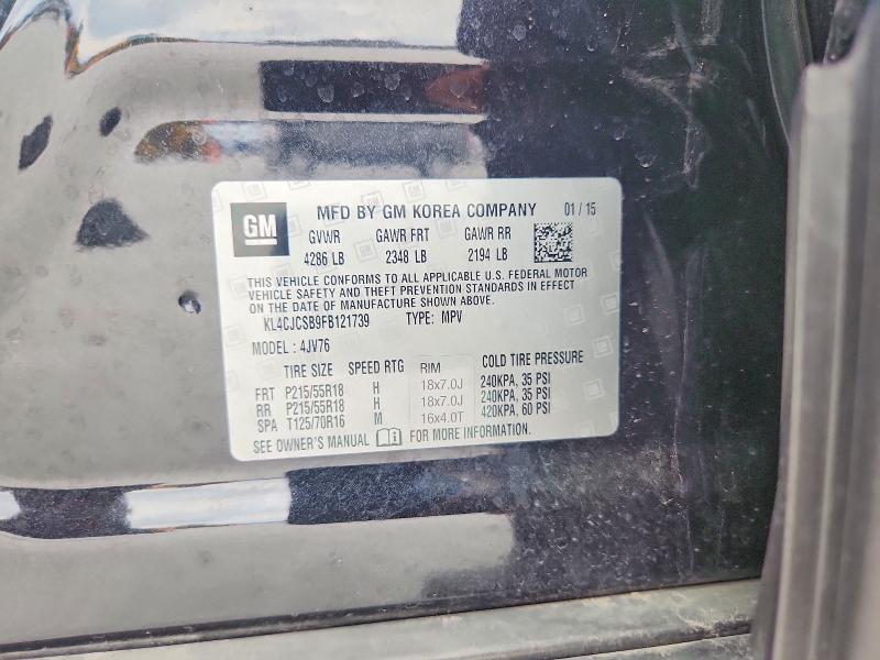 Продаж на аукціоні авто 2015 Buick Encore, vin: KL4CJCSB9FB121739, номер лоту: 57460526