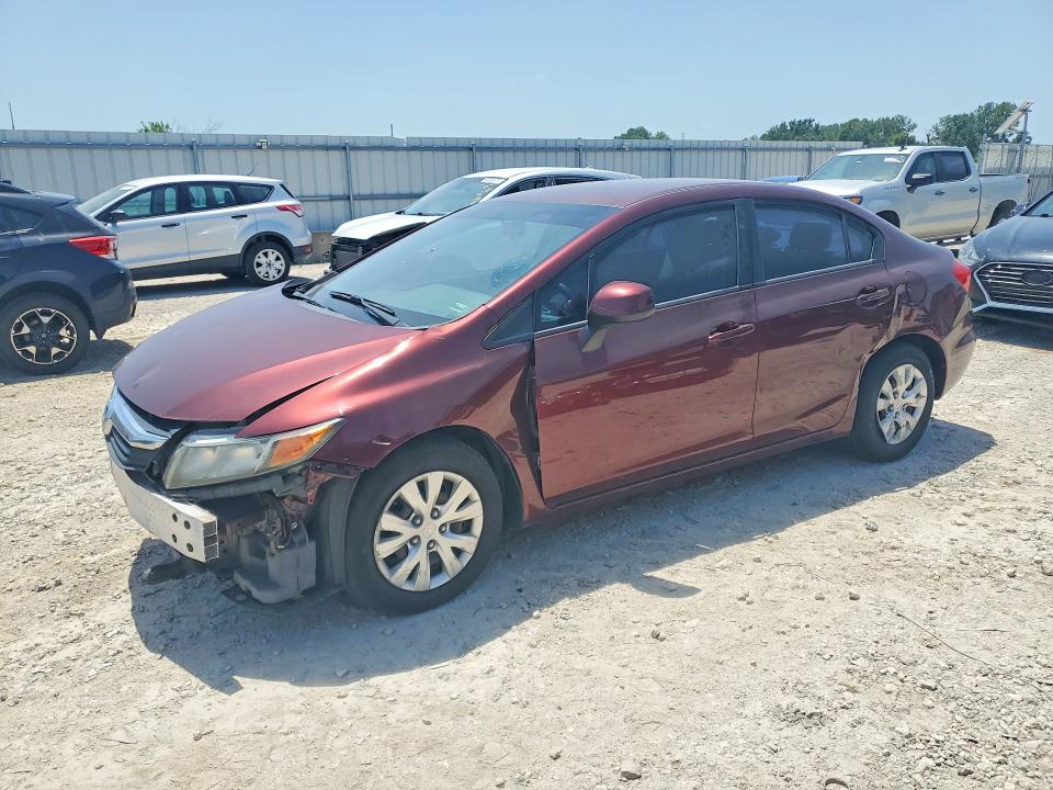 Auction sale of the 2012 Honda Civic, vin: 19XFB2F59CE003722, lot number: 58071616