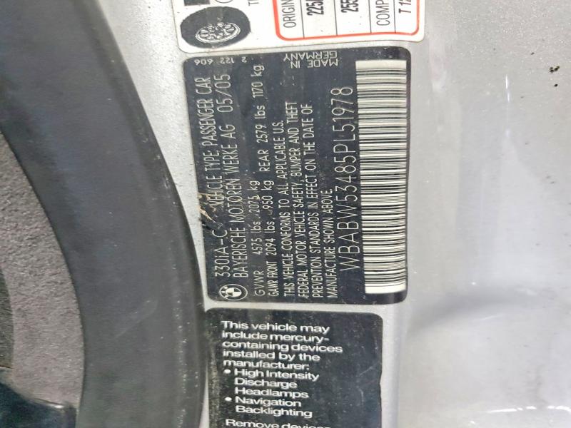 Продажа на аукционе авто 2005 Bmw 330, vin: WBABW53485PL51978, номер лота: 57414006