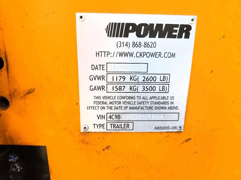 2012 Ck Power Unknown მანქანა იყიდება აუქციონზე, vin: 4C9BE1011CS247604, აუქციონის ნომერი: 56414716