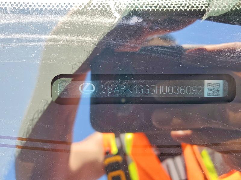 56285296 :رقم المزاد ، 58ABK1GG5HU036092 vin ، 2017 Lexus Es مزاد بيع