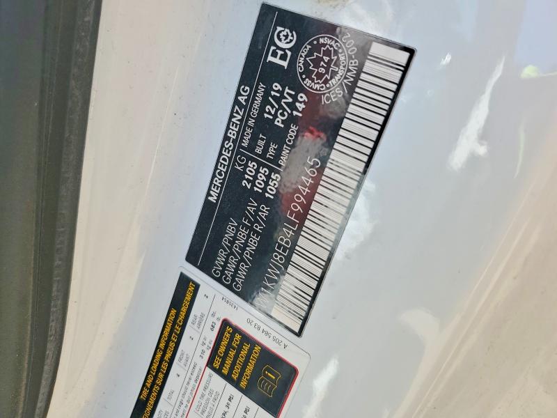 53626106 :رقم المزاد ، W1KWJ8EB4LF994465 vin ، 2020 Mercedes-benz C مزاد بيع