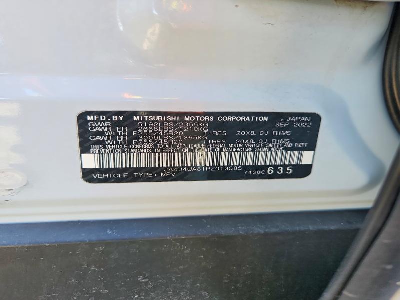 56713626 :رقم المزاد ، JA4J4UA81PZ013585 vin ، 2023 Mitsubishi Outlander مزاد بيع