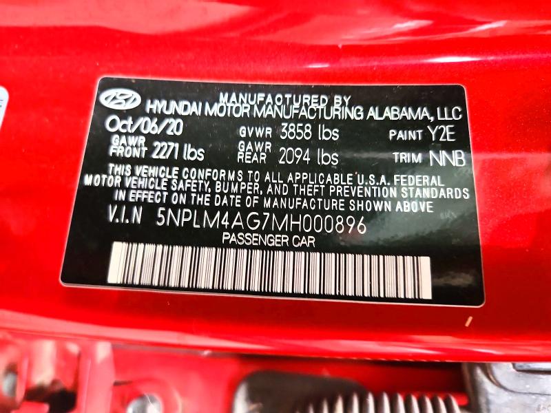 Aukcja sprzedaży 2021 Hyundai Elantra, vin: 5NPLM4AG7MH000896, numer aukcji: 61620576