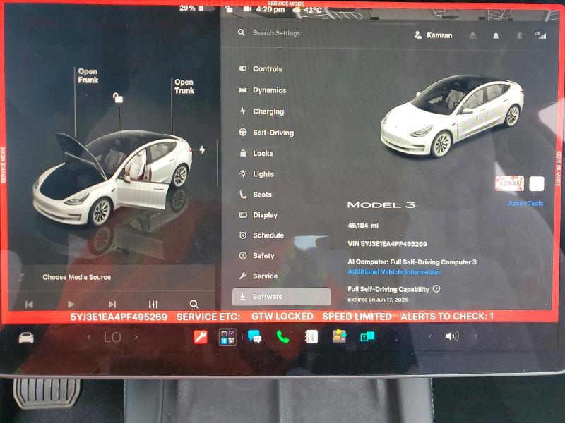 Продажа на аукционе авто 2023 Tesla Model 3, vin: 5YJ3E1EA4PF495269, номер лота: 57355316