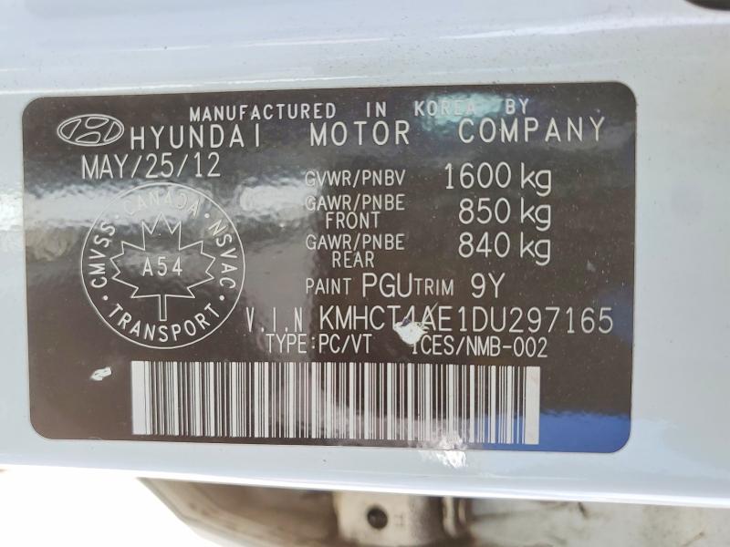 Aukcja sprzedaży 2013 Hyundai Accent, vin: KMHCT4AE1DU297165, numer aukcji: 55856686