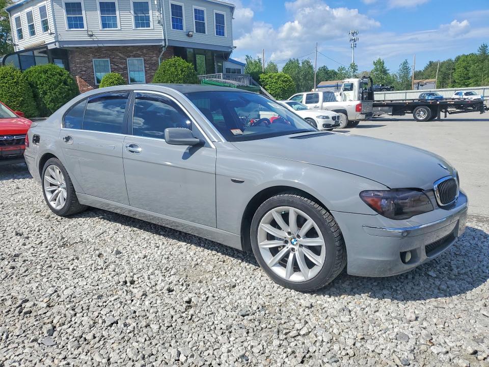2007 Bmw 750 მანქანა იყიდება აუქციონზე, vin: WBAHN83557DT75151, აუქციონის ნომერი: 55416286