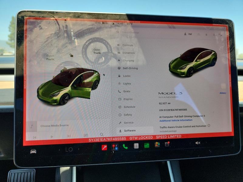 Продаж на аукціоні авто 2019 Tesla Model 3, vin: 5YJ3E1EA7KF485585, номер лоту: 57243896