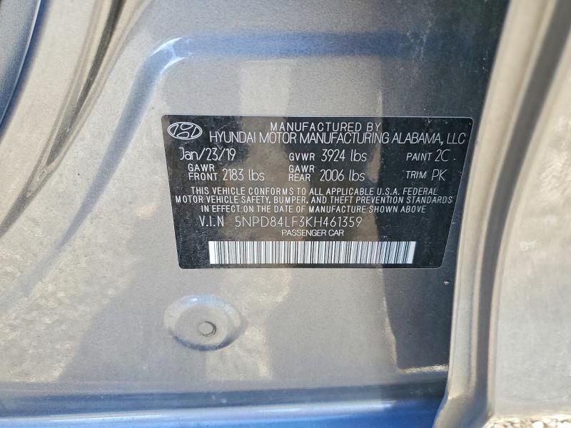 Продажа на аукционе авто 2019 Hyundai Elantra, vin: 5NPD84LF3KH461359, номер лота: 57618776