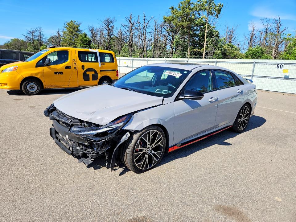 2022 Hyundai Elantra N მანქანა იყიდება აუქციონზე, vin: KMHLW4AK8NU005302, აუქციონის ნომერი: 56981376