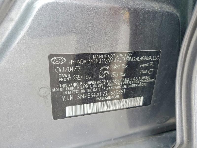 Продажа на аукционе авто 2018 Hyundai Sonata, vin: 5NPE34AF2JH660391, номер лота: 57141266