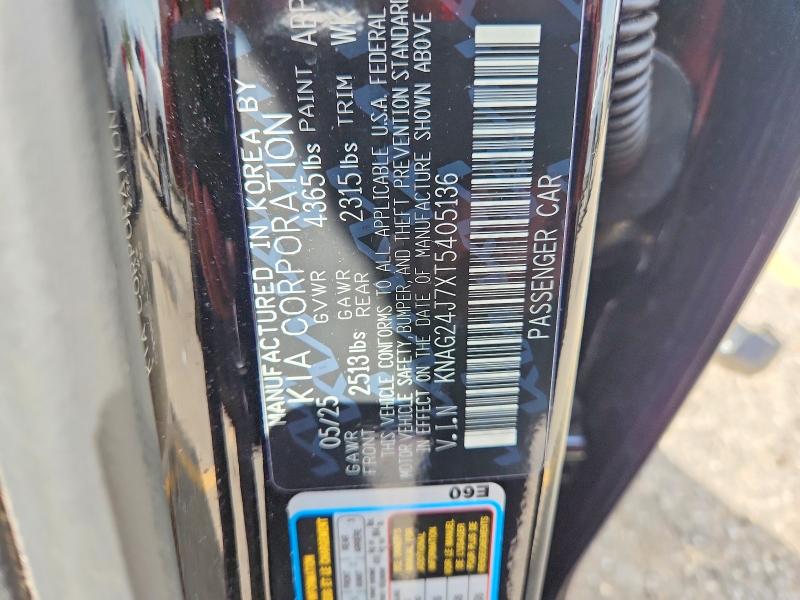 Продажа на аукционе авто 2026 Kia K5, vin: KNAG24J7XT5405136, номер лота: 58467436