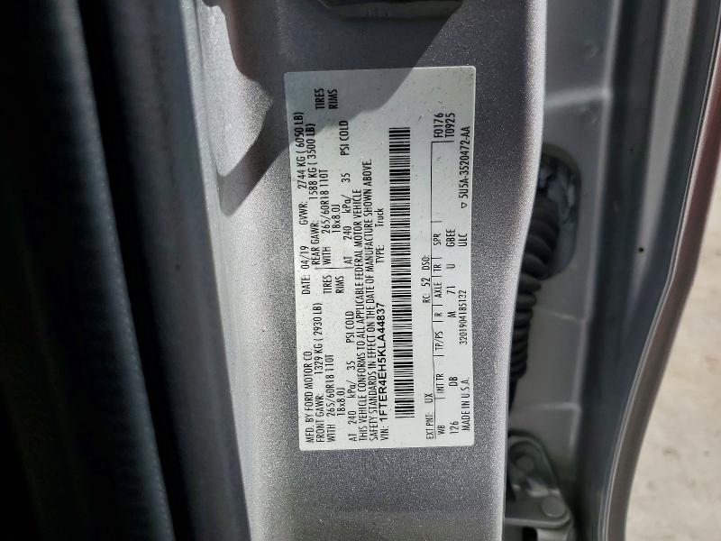 56345596 :رقم المزاد ، 1FTER4EH5KLA44837 vin ، 2019 Ford Ranger مزاد بيع