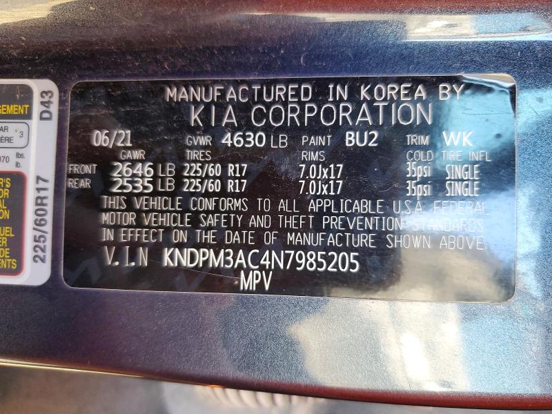 56284096 :رقم المزاد ، KNDPM3AC4N7985205 vin ، 2022 Kia Sportage مزاد بيع