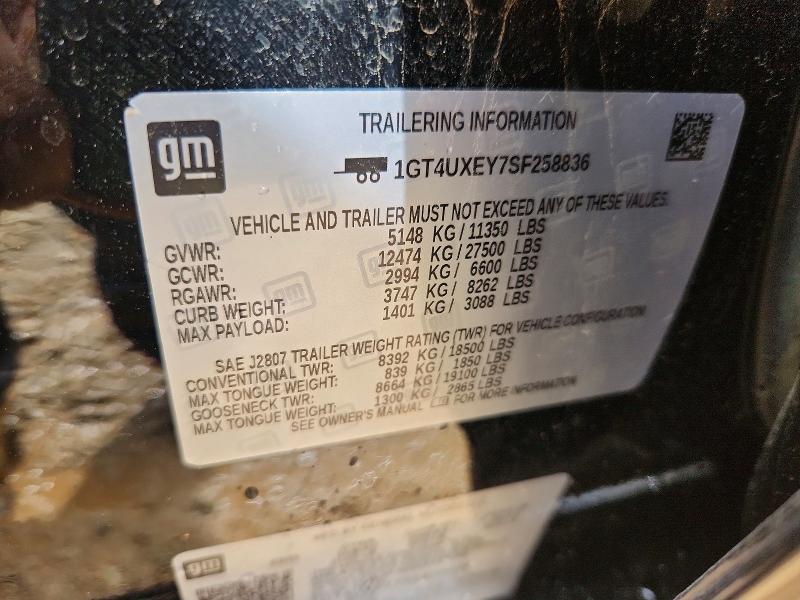 56507236 :رقم المزاد ، 1GT4UXEY7SF258836 vin ، 2025 Gmc Sierra مزاد بيع