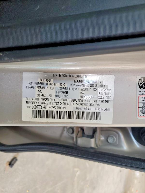 Aukcja sprzedaży 2024 Mazda Cx-5, vin: JM3KFBBLXR0473788, numer aukcji: 59014326