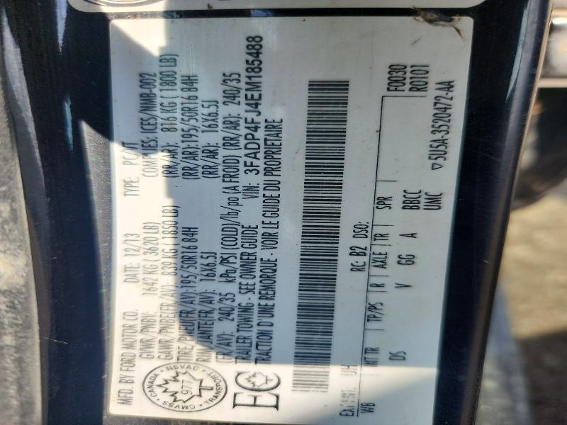 Продажа на аукционе авто 2014 Ford Fiesta, vin: 3FADP4FJ4EM185488, номер лота: 55776576
