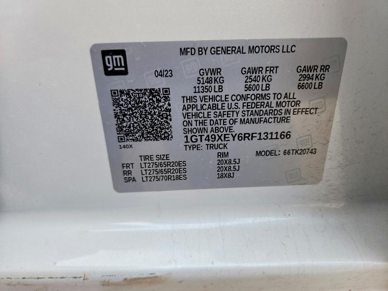 Продаж на аукціоні авто 2024 Gmc Sierra 2500 Hd Denal, vin: 1GT49XEY6RF131166, номер лоту: 56295876