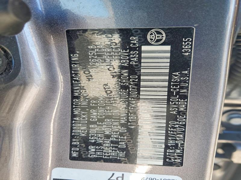 Продажа на аукционе авто 2015 Toyota Camry, vin: 4T1BF1FK4FU077120, номер лота: 56756146
