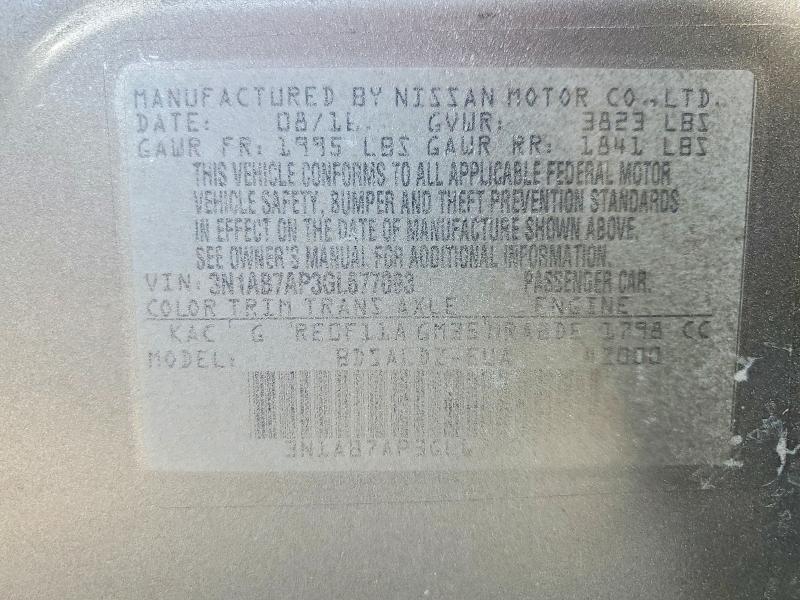 56342426 :رقم المزاد ، 3N1AB7AP3GL677093 vin ، 2016 Nissan Sentra مزاد بيع