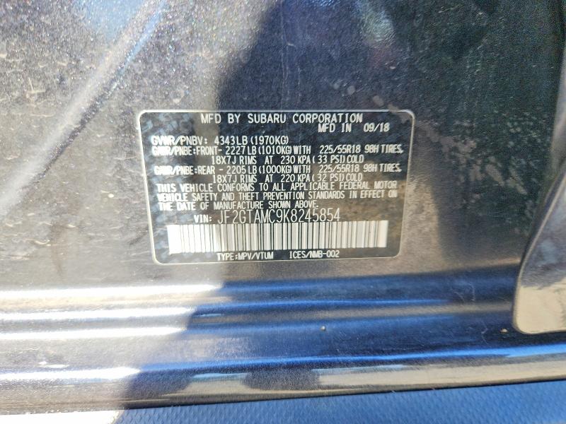 Продажа на аукционе авто 2019 Subaru Crosstrek, vin: JF2GTAMC9K8245854, номер лота: 56102726