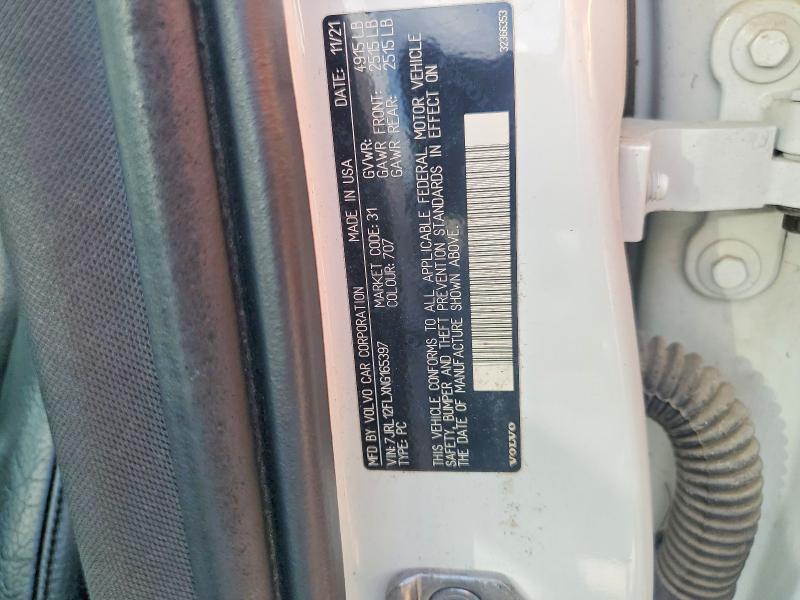 Aukcja sprzedaży 2022 Volvo S60, vin: 7JRL12FLXNG165397, numer aukcji: 58523016